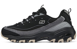 Кроссовки Skechers D"Lites 1.0 Chunky Sneakers Women's Low-top Black, черный 896264-bkgy | black