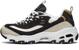 Кроссовки Skechers D Lites 1.0 Low-Top Running Shoes Black/Gold Women's 66666228-bkgd