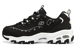 Кроссовки женские толстые низкие черные/белые Skechers 896180-bkw