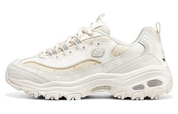 Кроссовки женские толстые низкие белые Skechers 896180-ofwt