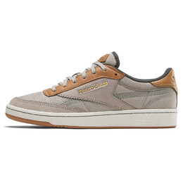 Кроссовки Reebok Club C Skateboarding Shoes Unisex Low-top Gray/Brown, коричневый 100200117 | gray/brown