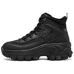 Уличная кроссовки для женщин с высоким берцем, полностью черный Skechers 177236-bbk | all black