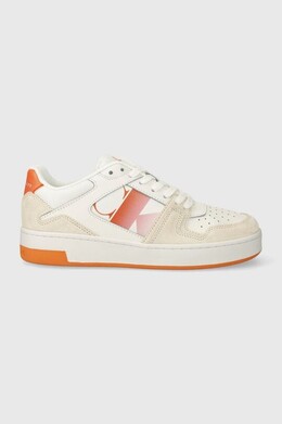 Кроссовки BASKET CUPSOLE LACE MIX NBS SAT Calvin Klein Jeans, белый ppyh-obd17a_00a | biały