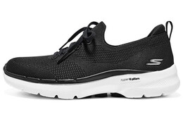 Кроссовки Go Walk 6 Lifestyle женские с низким верхом, черные/белые Skechers 896136-bkw