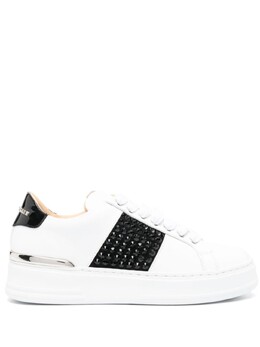 Кроссовки Philipp Plein Crystals, белый/черный aacswsc2708ple010n | белый