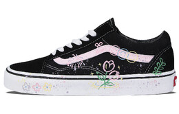 Кроссовки Vans Old Skool Skateboarding Shoes Unisex Low-top Yellow/Blue/Purple/Pink, черный vn000d3hy28(team115-笑脸烟花) | black