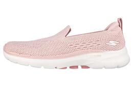 Кроссовки Go Walk 6 Lifestyle женские с низким верхом розового/белого цвета Skechers 124532-mve