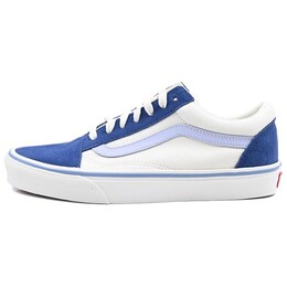 Кроссовки Vans Old Skool Skateboarding Shoes Unisex Low-top White/Blue, белый/синий vn000cr5blu | white/blue