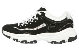 Кроссовки женские толстые низкие черные/белые Skechers 8730065-bkw