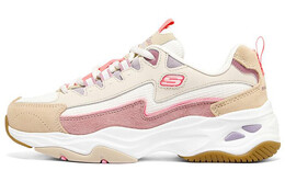 Кроссовки женские D"Lites 4.0 Chunky с низким верхом бежевого/розового цвета Skechers 149498-ntpk