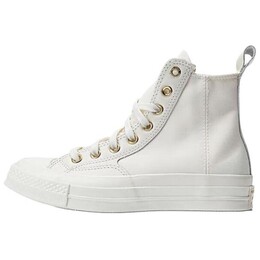 Кроссовки Converse Chuck Taylor All Star Skateboarding Shoes Unisex High-top White/gold, белый/золотой a08232c | white/gold