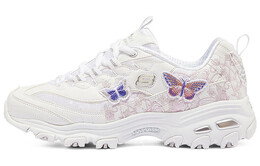 Кроссовки женские толстые низкие белые, розовые, синие, красные Skechers 149908-wht