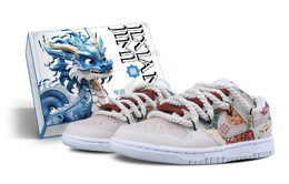 Кроссовки Nike Dunk Skateboarding Shoes Unisex Low-top Red, цвет Off White hf0730-160(team51-百家争鸣sbox) | off white