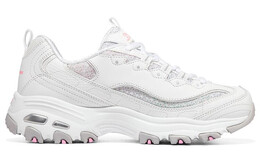 Кроссовки женские Chunky с низким верхом, белые/розовые/серые Skechers 149791-wpk