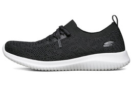 Кроссовки Ultra Flex 1.0 Lifestyle женские с низким верхом черного цвета Skechers 149033-bkw