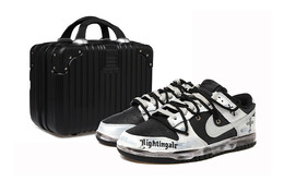 Кроссовки Nba X Nike Dunk Skateboard Shoes Women's Low-Top Black White/Silver dc9560-001