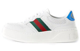 Кроссовки Gucci Wmns Chunky GG Web, цвет "Белый синий" 670415 upg10 9060