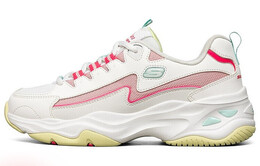 Кроссовки Skechers D'Lites 4.0 Chunky Sneakers Women's Low-Top White Pink/Yellow 149491-wmlt