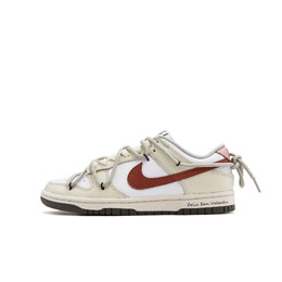 Кроссовки Nike Dunk Skateboard Shoes Women's Low-Top Cream White/white/pink dd1503-117