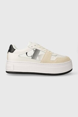 Кроссовки BOLD FLATF LOW LACE MIX NBS SAT Calvin Klein Jeans, белый ppyh-obd16z_00x | biały