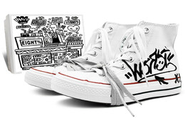 Кеды Converse 1970s Canvas Shoes Unisex High-Top Black White 162056c(team131-街头涂鸦s2) | white