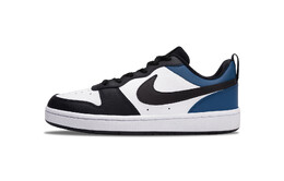 Кроссовки Nike Court Borough Skateboarding Shoes Women's Low-top Blue, черный bq5448-115(team441-女款黑白蓝魅 ) | black
