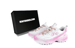 DLITES Кроссовки женские низкие белый Skechers 11931-wsl(team45-蝶舞翩翩礼盒款） | pink