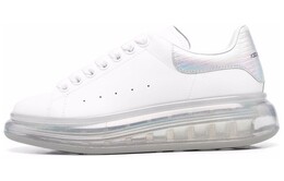 Кроссовки Alexander McQueen Leather Larry Oversized Sneakers 'White Iridescent' Women's 611698wib9u9620