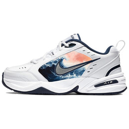 Кроссовки Air Monarch 4 Chunky унисекс с низким верхом синего/белого цвета Nike, белый 415445-102(team181-朝霞海浪) | white