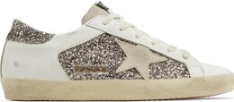 Кроссовки Golden Goose Wmns Superstar 'Glitter - White Seedpearl', белый gwf00103 f005372 82533 | white