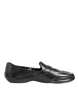 Dolce & Gabbana Black Rubber Slides Low Top Sneakers Shoes - EU44/US11 mv8008-44