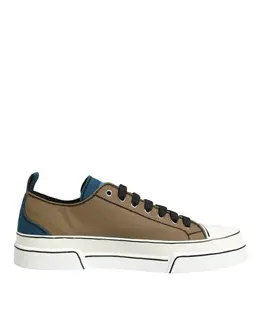 Dolce & Gabbana Multicolor Cotton Logo Low Top Sneakers Shoes - EU44/US11 mv7997-44