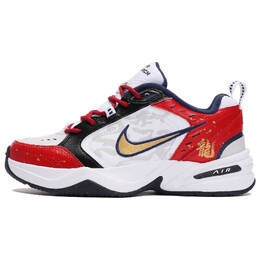 Массивные кроссовки Nike Air Monarch 4 унисекс, Red and White 415445-102(teamthree-龙纹红白) | red and white