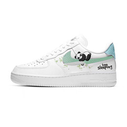 Кроссовки Nike Air Force 1 Skateboarding Shoes Women's Low-top Blue/white, белый dc1164-101(team56-可爱熊猫) | white