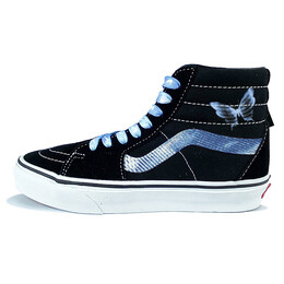 SK8 Скейтбордические кеды женские высокие черный/белый Vans vn000d51b8c(team641-女款电子蝴蝶) | black