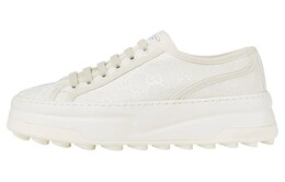 Кроссовки женские Gucci на шнурках, белый 746767 20q20 9044