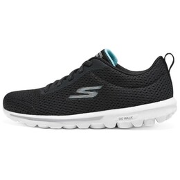 ЖЕНСКИЕ Кроссовки GO WALK Lifestyle, женские, низкие, черный/светло-зеленый/BKAQ Skechers 124985-bkaq | black/light green/bkaq