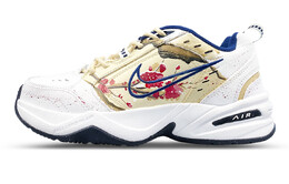 Кроссовки Air Monarch 4 Chunky унисекс с низким верхом белого/желтого/красного цвета Nike 415445-102(team456-火烧红梅) | white/yellow/red