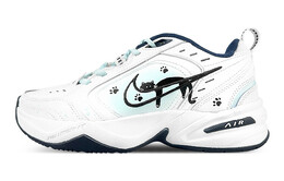 Кроссовки Nike Air Monarch 4 Chunky Sneakers Unisex Low-Top Black/Green 415445-102(team76-男女款慵懒小猫)