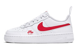 Кроссовки Nike Air Force 1 Low 07 White University Red GS cz4203-100