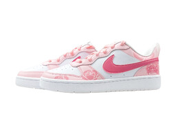 Кроссовки Nike Court Borough 2 Skateboarding Shoes Women's Low-top White, розовый bq5448-100(team357-隐秘玫瑰） | pink