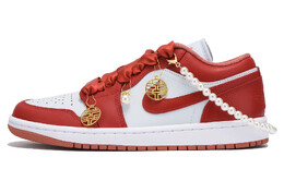 Баскетбольные кроссовки Air 1 Vintage женские с низким верхом, красный/белый Jordan dc0774-080(team59-女款正红二) | red/white