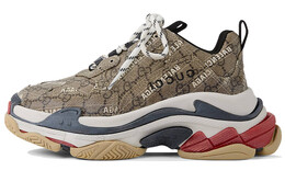 Кроссовки Gucci X Balenciaga The Hacker Project Triple S Beige Women's 677192 ulz10 9795
