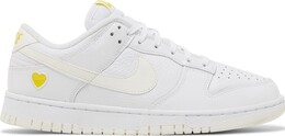 Nike Кроссовки Wmns Dunk Low 'Valentine's Day - Yellow Heart', белый fd0803 100 | white