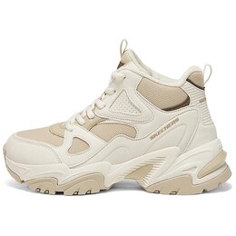 Кроссовки женские DLITES с высоким верхом бежевого цвета Skechers 168023-wlpk | beige