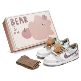 Женские кроссовки для скейтбординга Nike Dunk Low, цвет white coffee color dx6063-131 | 白咖色