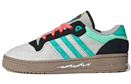 Кроссовки Adidas Rivalry Skateboarding Unisex, серый/голубой/черный/розовый hr0465