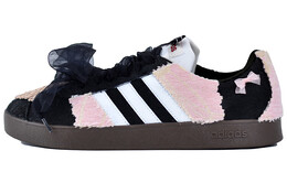 Кроссовки Adidas neo Vl Court Skateboarding Shoes Unisex Low-top Black/White/Pink, черный/розовый hq1801(team96-男女款黑天鹅公主） | black/pink