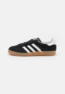 Кроссовки на шнуровке GAZELLE INDOOR Adidas, черный ad115o1q9-q11 | core black/footwear white