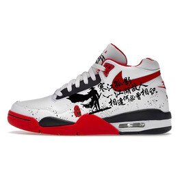 Баскетбольные кроссовки Flight Legacy Vintage унисекс средней высоты, красный/белый Nike bq4212-100(team352-寒江孤影) | white
